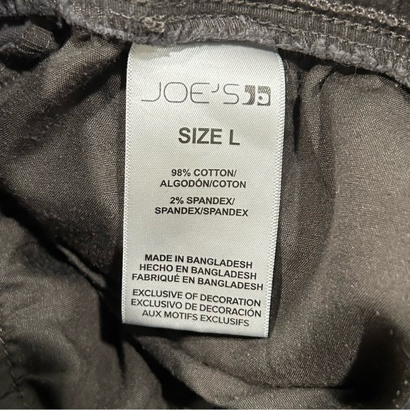 Joes Jeans Kids’ Gray Joggers Pull On Drawstring Waist Tapered Leg Cotton Size L - Picture 6 of 7